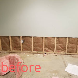 painting contractor Washington DC before and after photo drywall1